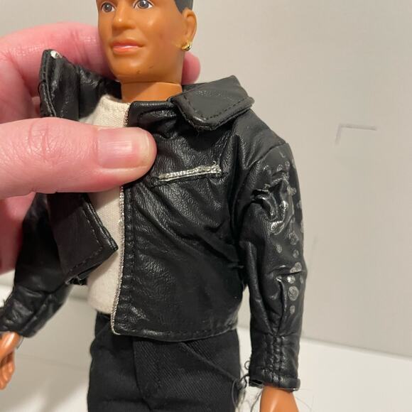 New Kids On The Block Jordan Knight Doll 90's Concert Outfit Black Jacket - Picture 3 of 5